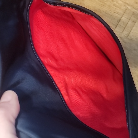 Dooney & Bourke Navy Messenger Bag with Logo and Textured Fabric - Picture 10 of 16